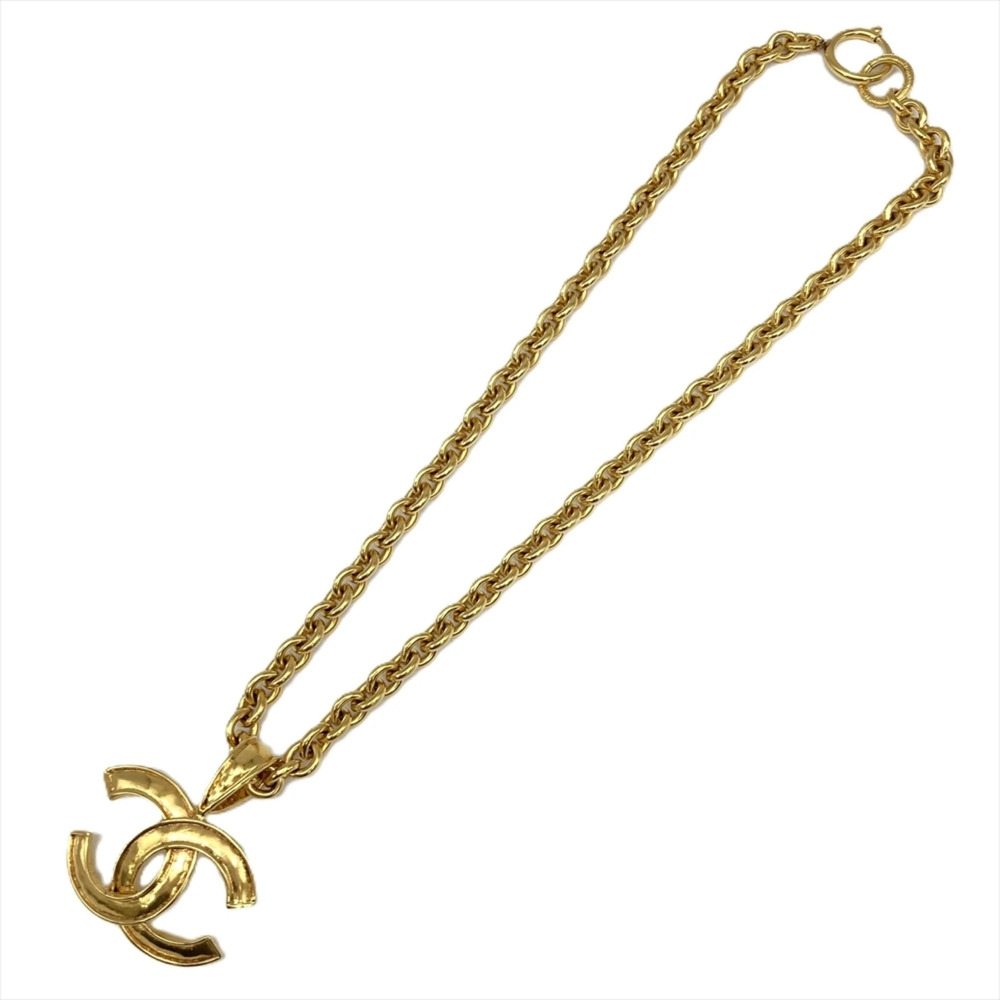 CHANEL Gold Logo Necklace - Picture 7 of 9